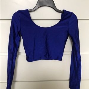 Royal Blue Crop Top
